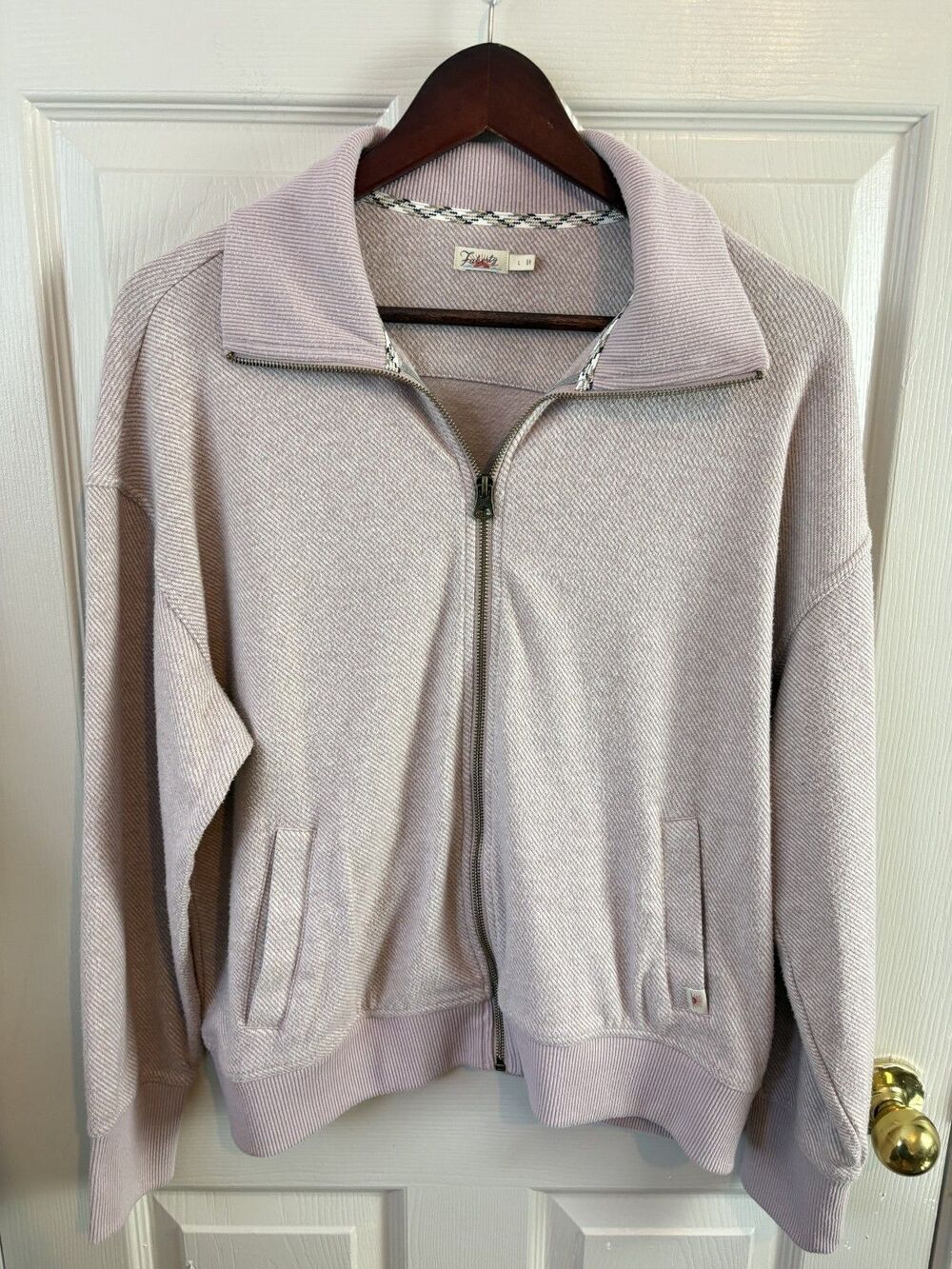 Faherty Legend Lounge Full Zip Set Blush Pink 2 Piece Set - 553 - Picture 2 of 10